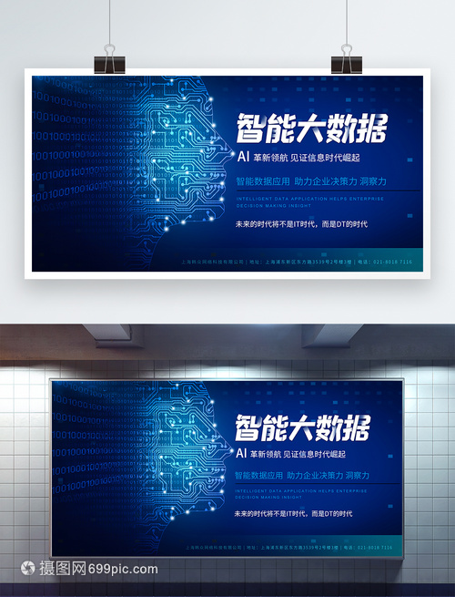 人工智能大数据科技展板